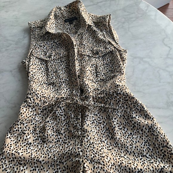 Banana Republic Animal Print Romper Size 2 - Picture 1 of 4